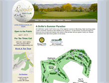 Tablet Screenshot of landergolfclub.com
